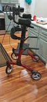 New!! Healconnex Rollator Walker HCT-92910 Red. Fixed Price $150.00.