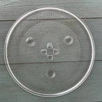 Square Center Drive Hole 12.5" Microwave Oven Glass Plate Tray Dish Rare. Fixed Price $44.99.