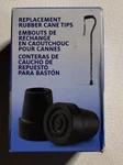 Medline Rubber Replacement Tips Fits Most Canes With 3/4" Diameter - 2. Fixed Price $11.99.
