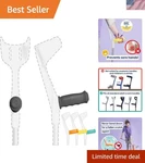 Mysleeve - Crutch Handle Covers Set 2 With Soft Gel Pads, Prevent Falling .... Fixed Price $81.23.