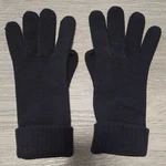 Isotoner Aris 115 Women's Knit Black Gloves Size, Leather Palm, Folded Cuffs. Fixed Price $5.99.