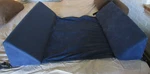 Posey Bed Safety Soft Rails Double Bolster,brushed Polyester Cover Blue Durable. Fixed Price $199.00.