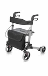 Healthsmart Rollator Walker W/seat And Backrest 501-5012-41001 Titanium. Fixed Price $109.00.