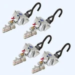 4 Qrt Deluxe Retractors With L-track Fittings Q-8101-L. Fixed Price $548.00.