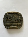 Vintage Wright Brothers Commemorative 1903 Solid Brass Belt Buckle. Fixed Price $9.99.