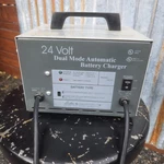 Lester Electrical 24V Dual Mode Automatic Battery Charger 18330 Amp Long Cords. Fixed Price $88.00.