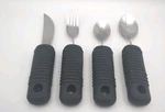 4 Piece Set Sammons Preston Sure Grip Adaptive Utensils For People W/disability. Fixed Price $19.95.