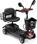 Big 4 Wheels Mobility Scooter Long Range All Terrain Led Headlights W/ Baskets. Fixed Price $484.49.
