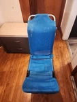 Leckey Advance Bath Chair Size: 4 - Blue Perforated Mesh/adjustable. Max Lb 72KG. Fixed Price $81.25.