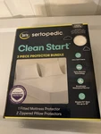 Sertapedic Clean Start 3 Piece Mattress Pillow Protector Twin/twin Xl New. Fixed Price $22.90.
