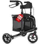 Mate 3 Wheel Rollator Walker With Seat For Slim Seniors, Padded Backrest.... Fixed Price $208.82.