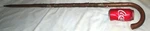 Antique Swiss 38" Man Travel Souvenir Wood Walking Stick 24 Brass Town Badges Eu. Fixed Price $476.00.