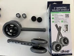 Pair Of 500LB Drive Medical Heavy Duty Double 5" Bariatric Walker Wheels 10118SV. Fixed Price $26.00.