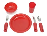 Essential Medical Supply Power Of Red Adaptive Dinnerware Set - Includes Scoo.... Fixed Price $74.94.