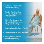 Carex Classics Adjustable Bath And Shower Seat, Stool Aluminum 35. Fixed Price $30.64.