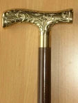Antique Brass Derby Head Handle Wooden Walking Stick Cane Designer Style Gift. Fixed Price $41.36.