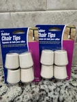 Rubber Chair Tips 4PC White 7/8 Inches, Soft Touch By Waxman 4415 Table Leg. Fixed Price $11.95.
