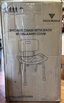 Vaunn Medical Adjustable Shower Chair W/ Removable Back M725N-AAWH-CHVM. Fixed Price $25.00.