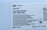 Covidien 31142527 Devon Anti-fog Solution With Foam Pad Box Of 12. Fixed Price $40.00.