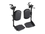Invacare Wheelchair Elevating Legrests Padded Calf Support Aluminum Footplates. Fixed Price $44.99.