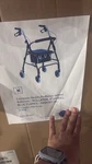 Compass Health Probasics 4-WHEEL Rollator W/ Seat & Handbrakes, Blue PMI1037-BL. Fixed Price $53.95.