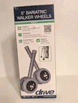 Pair Of 500LB Drive Medical Heavy Duty Double 5" Bariatric Walker Wheels 10118SV. Fixed Price $34.99.