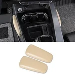 Soft Leather Car Armrest Cushion For Knee, Leg & Elbow Support, Universal Center. Fixed Price $10.99.