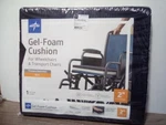 Medline Gel Foam Cushion For Transport Wheelchairs 18X16X2 Washable Cover New. Fixed Price $16.00.