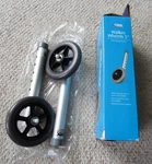 Carex Walker Wheels With Leg Extension 5" New Two Free Shipping. Fixed Price $24.99.