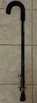 Adjustable Essential Medical Endurance Curved Foam Handle Cane Metal Stud. Fixed Price $38.00.