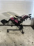 Large Rifton Activity Chair R870 Hi-lo Base Tray Headrest Laterals Tilt Recline. Fixed Price $2599.00.