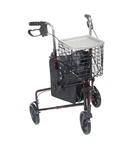 Deluxe Foldable Rollator Walker Black Red Drive Medical 10289RD. Fixed Price $129.99.