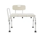 Transfer Bench Shower Chair With Back 300LB. New B3300-1 Veterans Med Supply. Fixed Price $55.00.