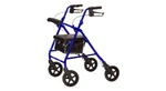 Probasics Aluminum Rollator Walker W/ Seat 6" Wheels Foldable 300LB Capacity. Fixed Price $99.95.