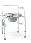 Medline Drop Arm Commode Chair For Adults And Seniors Padded Seat 350LB Capacity. Fixed Price $99.95.