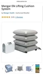 Mangar Health Elk Lifting Cushion System With Airflo 24 Compressor Portable. Fixed Price $1700.00.