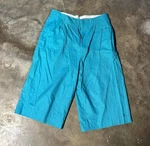Smokey Joe's Bruno Set Of 3. 38L Linen Pleated Shorts 38X32 Yellow, Blue, Red. Fixed Price $60.00.