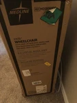 Medline MDS806900 Excel Extra-wide 24" Bariatric Wheelchair. Fixed Price $318.49.