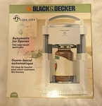 Black & Decker Lids Off Automatic Electric Jar Opener JW200 White New. Fixed Price $64.99.