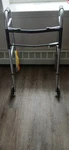 Medline MDS86410JW54H Adjustable Height Folding Walker With 2 Wheels - Gray. Fixed Price $28.89.