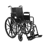 Lightweight Steel Wheelchair 16/18/20" Seat Width With Swing-away Footrest. Fixed Price $229.00.
