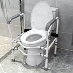 Secure Adjustable Toilet Safety Frame With Rotatable Clip & Grab Bar. Fixed Price $91.99.