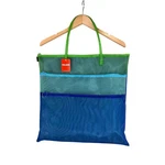New Walker Mesh 3 Zipper Tote Bag Large Blue Green Multi Pocket Needlework Read!. Fixed Price $54.99.