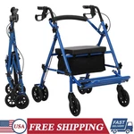 Rollator Walker For Seniors 2 In 1 Wheelchair Combo Medical W/seat. Fixed Price $79.99.