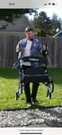 Oasisspace Upright Walker Rollator With 12" Front Wheels. Fixed Price $120.00.
