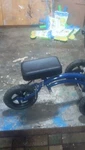 Aw Blue Knee Walker With Handbrakes Three Wheels For Adults. Fixed Price $60.00.