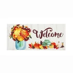 Fall Mums Floral Mason Jar Sassafras Switch Mat 22 X 10. Fixed Price $8.00.