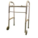 Nwt Medline Guardian Easy Care Adult Walker 2 Button Folding 5" Wheels G30757W. Fixed Price $20.00.