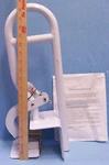 White Bath Safety By Jobar International Extends To 14" Above Tub. Fixed Price $32.99.
