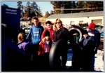 Vtg Color Snapshot Family Group Snow Tubing Winter Outing Inner Tubes 1990S. Fixed Price $7.99.